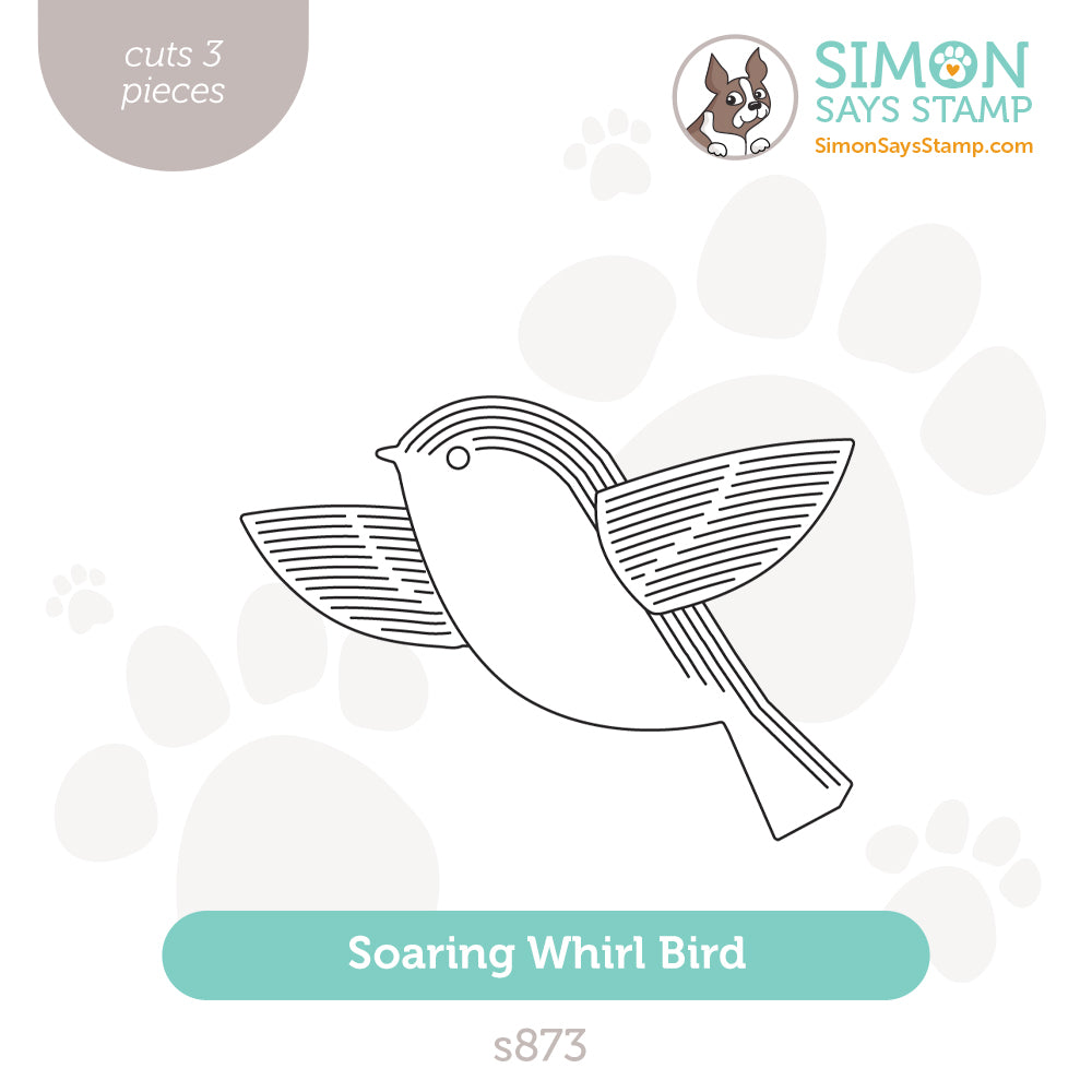Simon Says Stamp Soaring Whirl Bird Wafer Dies s873 Diecember