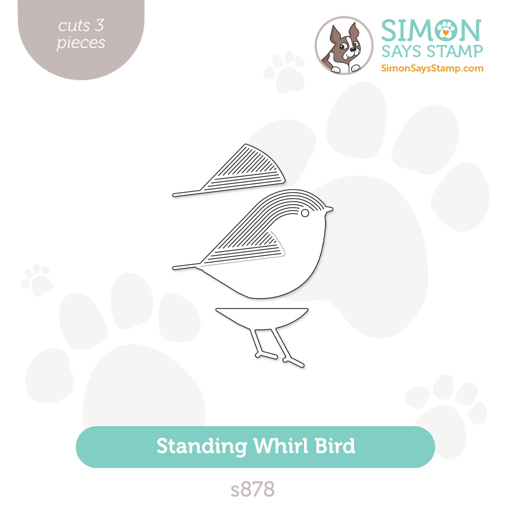 Simon Says Stamp Standing Whirl Bird Wafer Dies s878 Diecember