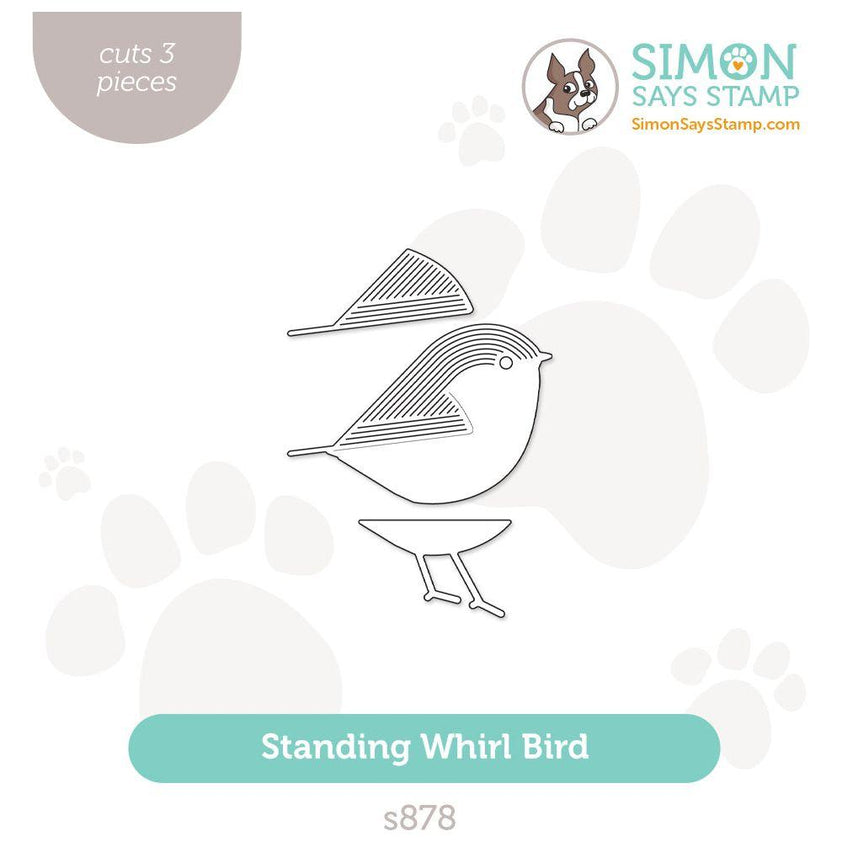 Fresh Look at Simon Says Stamp Standing Whirl Bird Wafer Dies S878