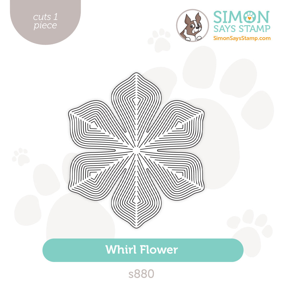 Simon Says Stamp Whirl Flower Wafer Dies s880 Splendor