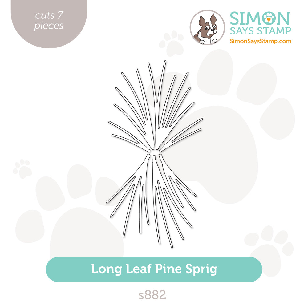 Simon Says Stamp Long Leaf Pine Sprig Wafer Dies s882 Diecember