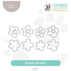 Simon Says Stamp Simple Flowers Wafer Dies s883 Splendor