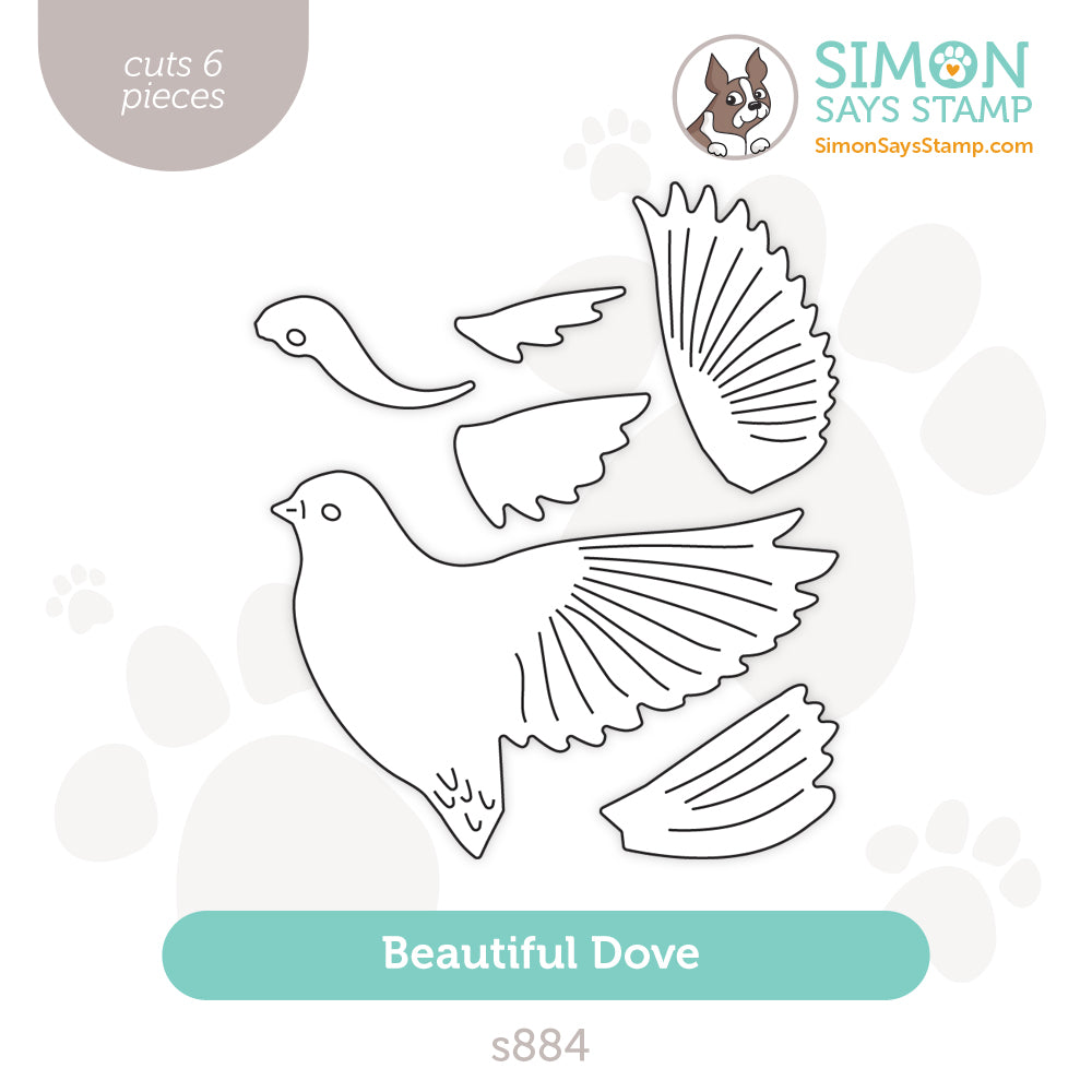 Simon Says Stamp Beautiful Dove Wafer Dies s884 Splendor