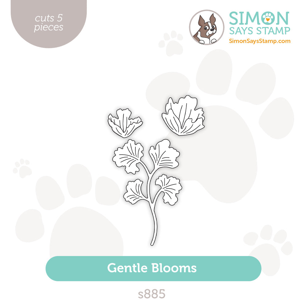 Simon Says Stamp Gentle Blooms Wafer Dies s885 Sweetheart