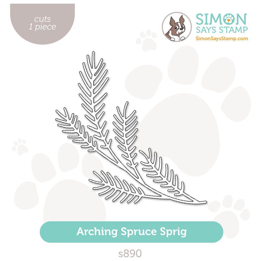 Simon Says Stamp Arching Spruce Sprig Wafer Dies s890 All The Joy