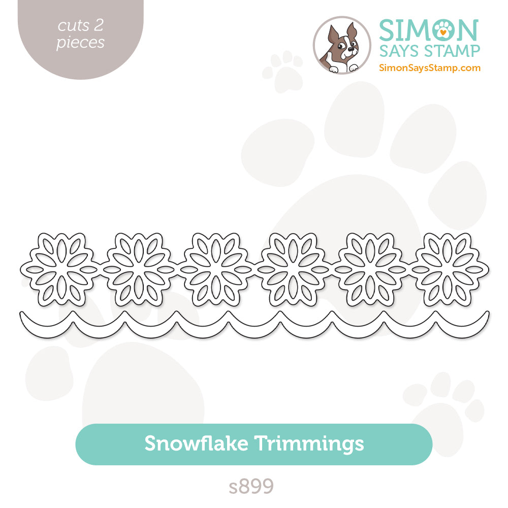Simon Says Stamp Snowflake Trimmings Wafer Dies s899 Diecember