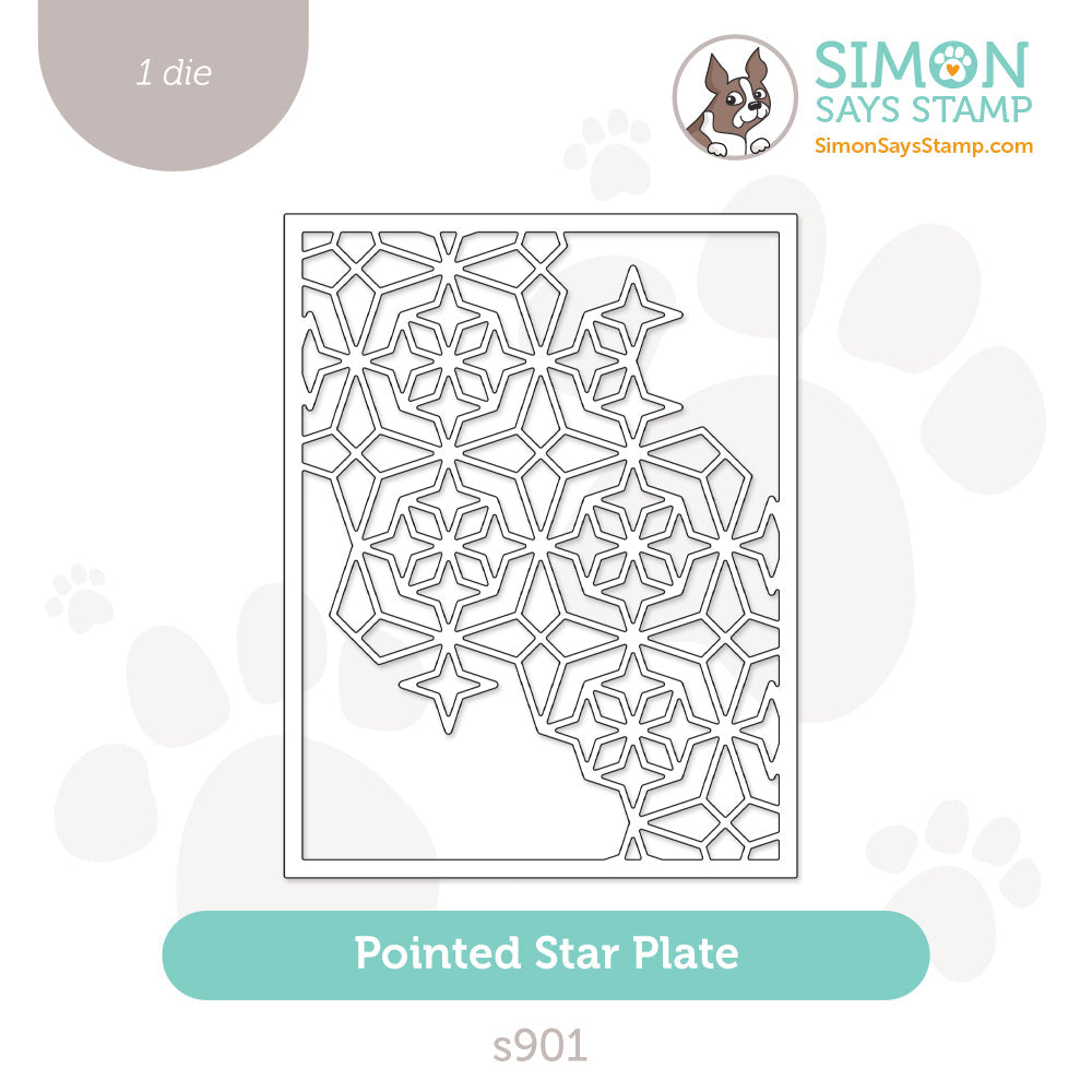 Simon Says Stamp Pointed Star Plate Wafer Dies s901 Diecember