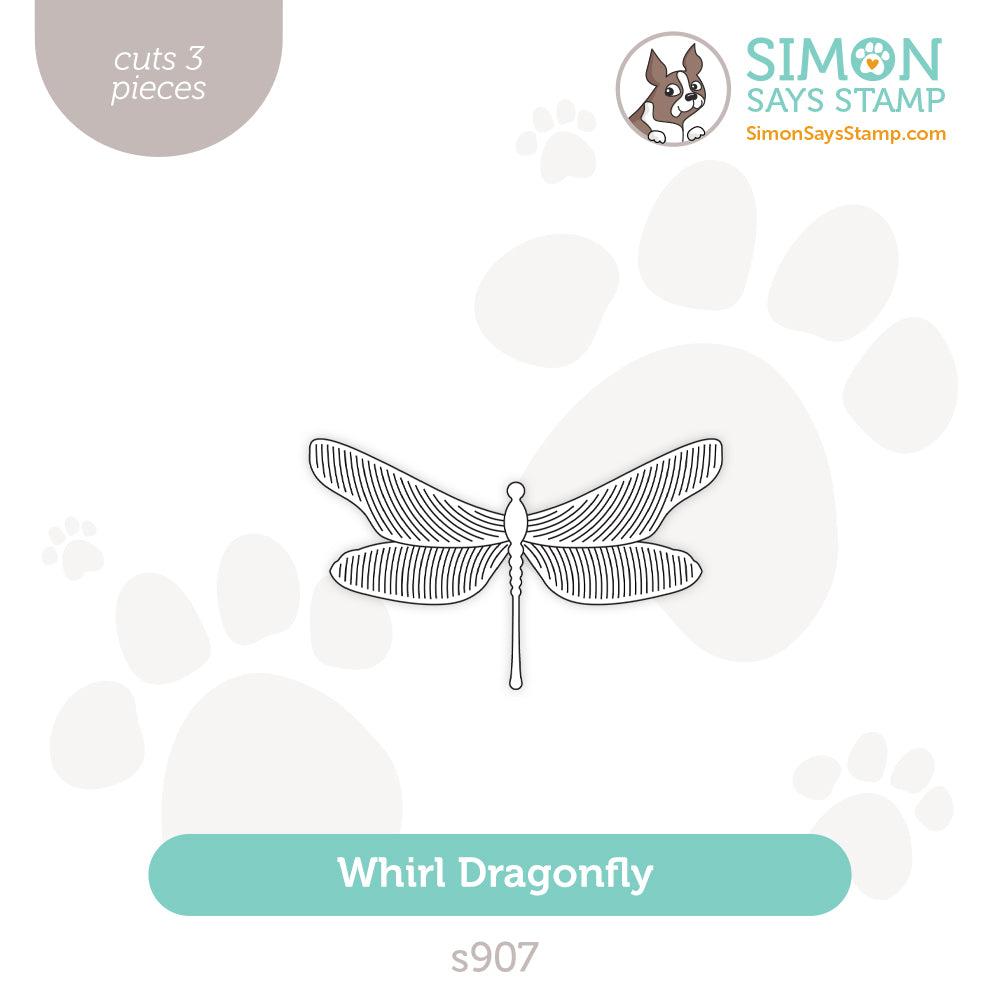 Simon Says Stamp Whirl Dragonfly Wafer Dies s907 Be Bold