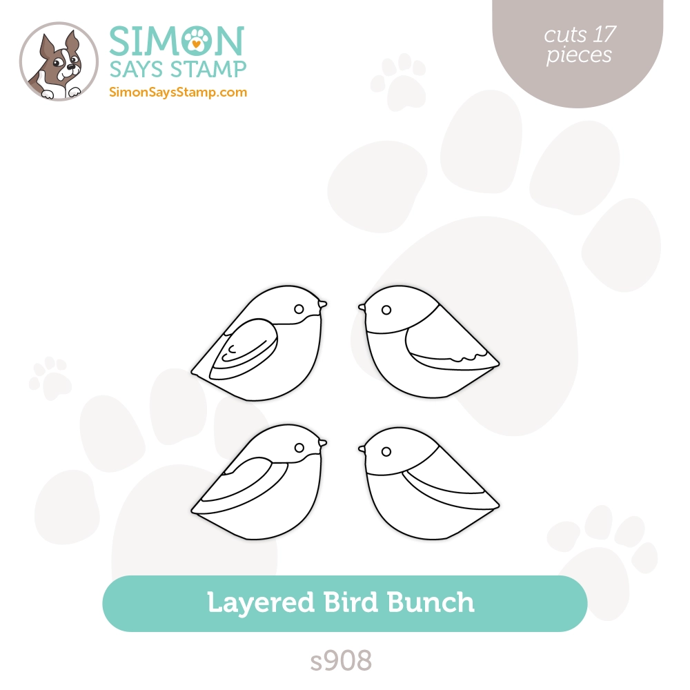Simon Says Stamp Layered Bird Bunch Wafer Dies s908 Season Of Wonder