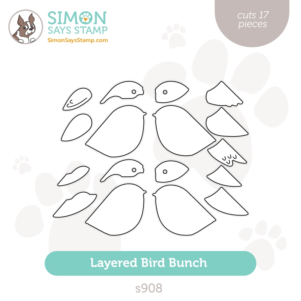 Simon Says Stamp Layered Bird Bunch Wafer Dies s908 Season Of Wonder