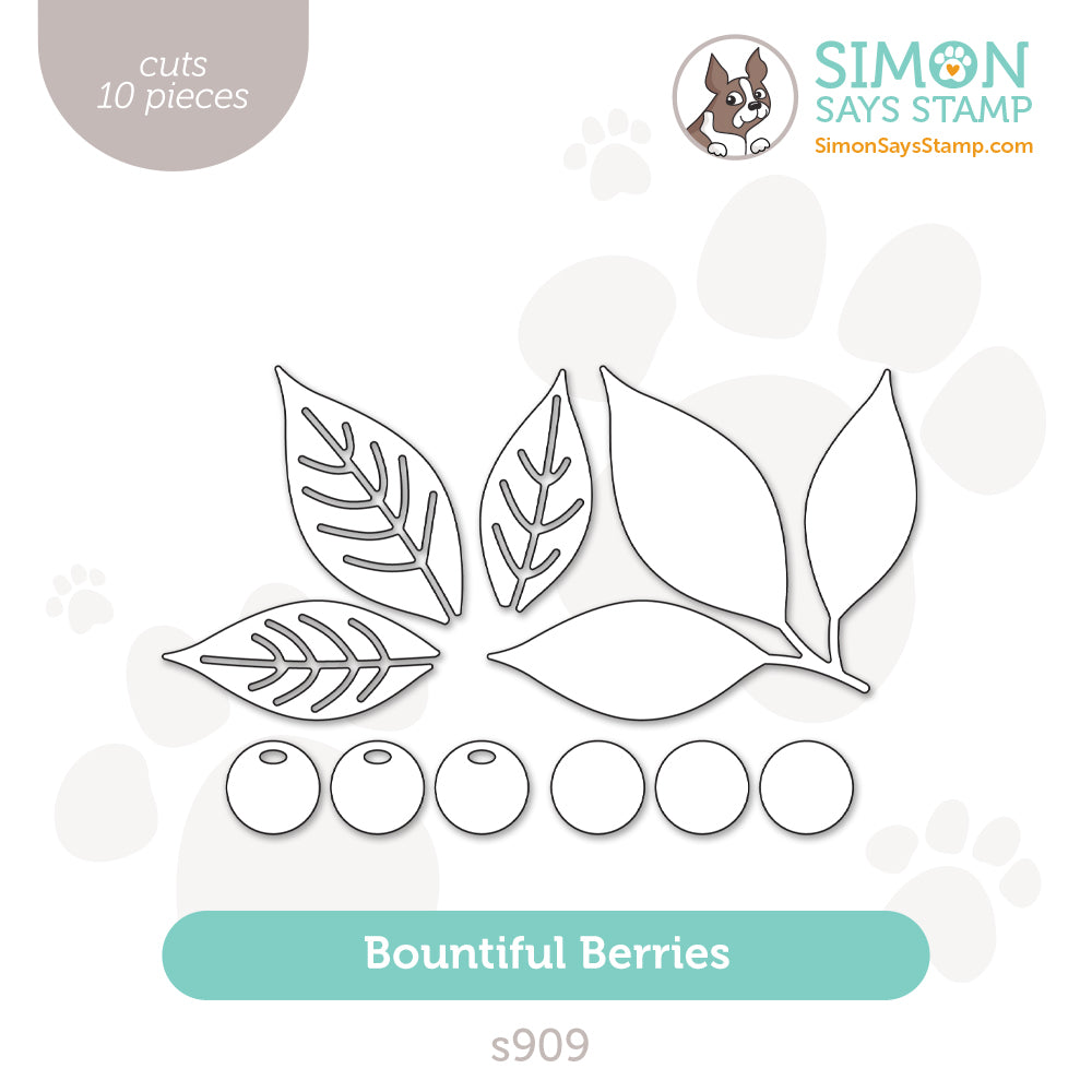 Simon Says Stamp Bountiful Berries Wafer Dies s909 All The Joy