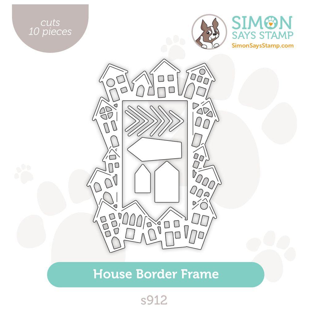 Simon Says Stamp House Border Frame Wafer Dies s912 Smitten