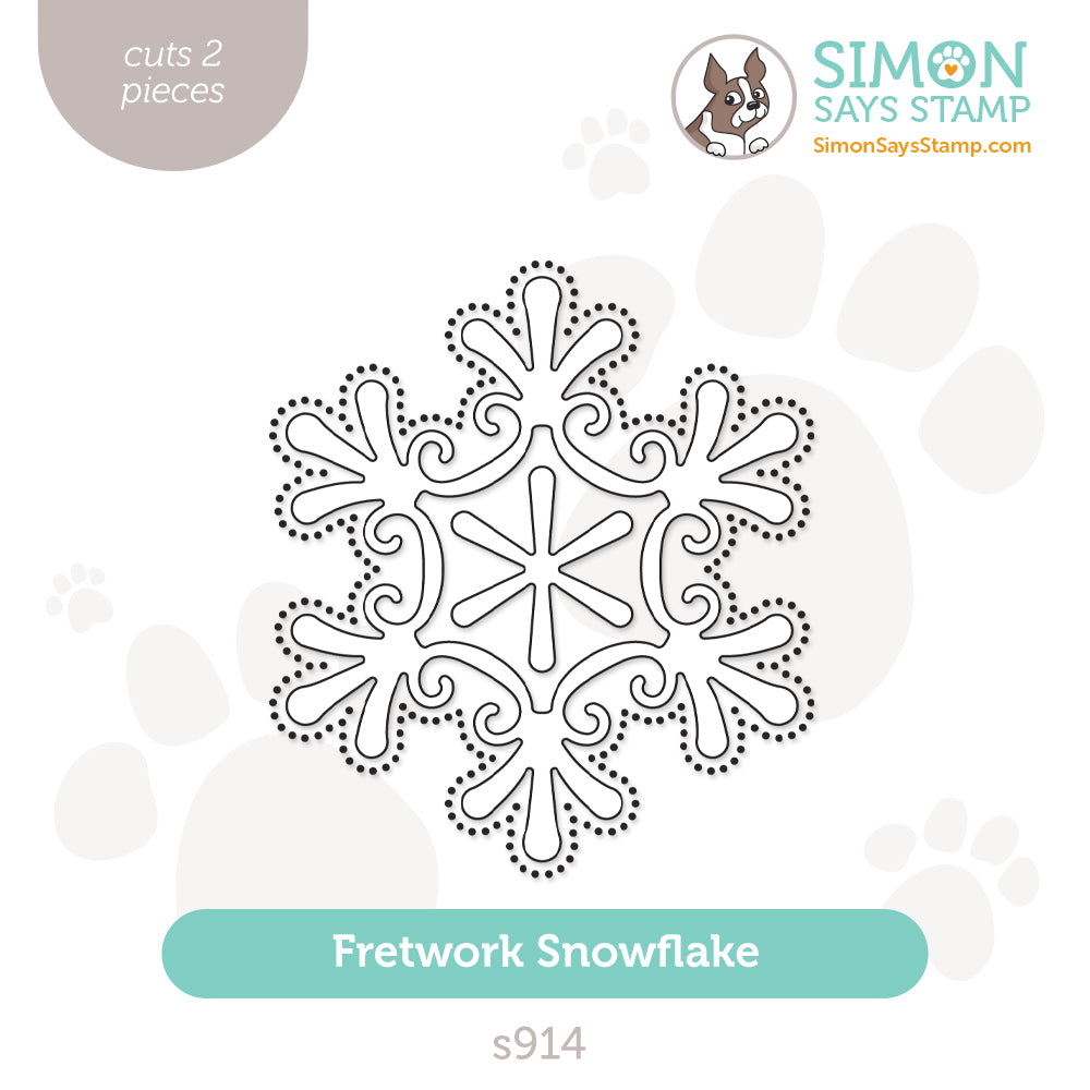 Simon Says Stamp Fretwork Snowflake Wafer Dies s914 Diecember