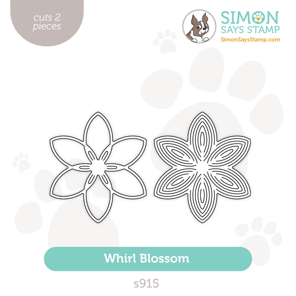 Simon Says Stamp Whirl Blossom Wafer Dies s915 Be Bold
