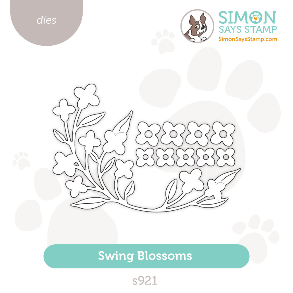 Simon Says Stamp Swing Blossoms Wafer Die s921 Cheering for You