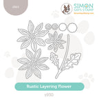 Simon Says Stamp Rustic Layering Flower Wafer Dies s930 Stamptember