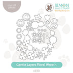 Simon Says Stamp Gentle Layers Floral Wreath Wafer Dies s939 Sunny Vibes