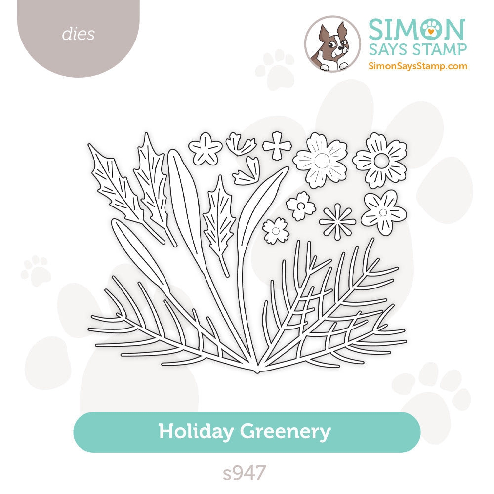 Simon Says Stamp Holiday Greenery Wafer Dies s947 Sweet Wishes