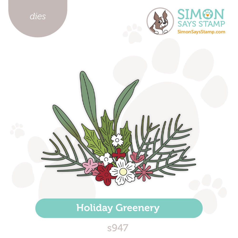 Simon Says Stamp Holiday Greenery Wafer Dies s947 Sweet Wishes