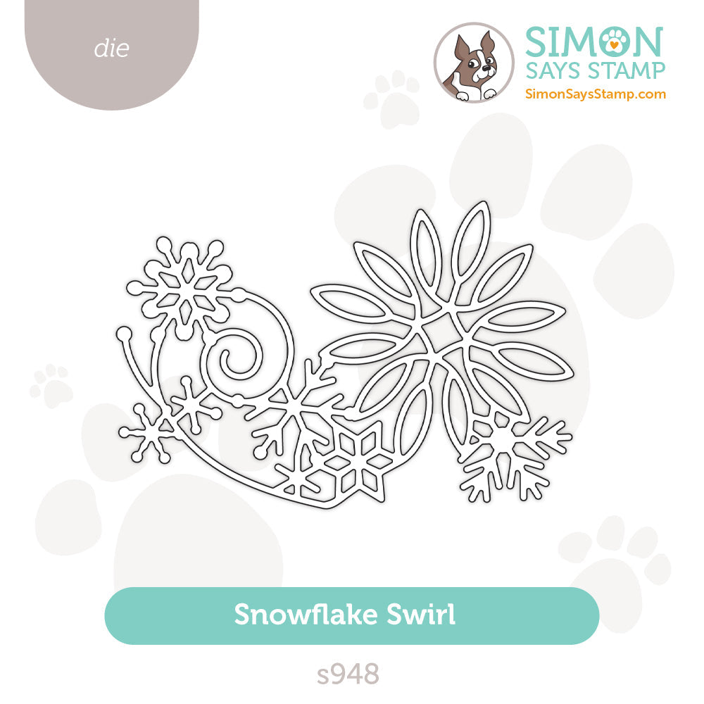 Simon Says Stamp Snowflake Swirl Wafer Die s948 DieCember