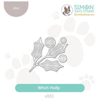 Simon Says Stamp Whirl Holly Wafer Die s952 Festive Fun