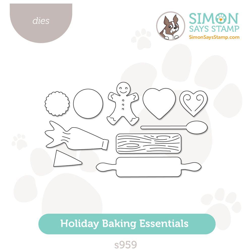 Simon Says Stamp Holiday Baking Essentials Wafer Dies s959 Festive Fun