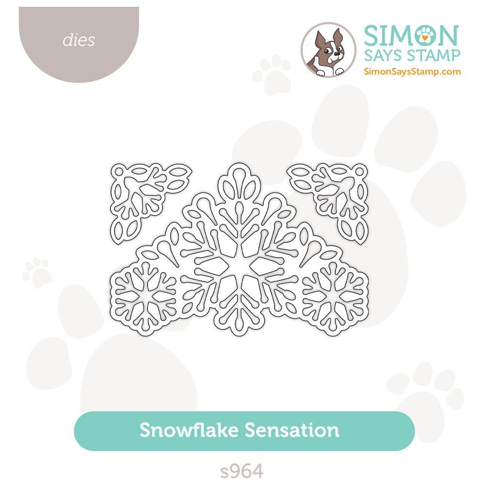 Simon Says Stamp Snowflake Sensation Wafer Dies s964 DieCember