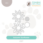 Simon Says Stamp Autumn Sunflower Wafer Dies s967 Sweet Wishes