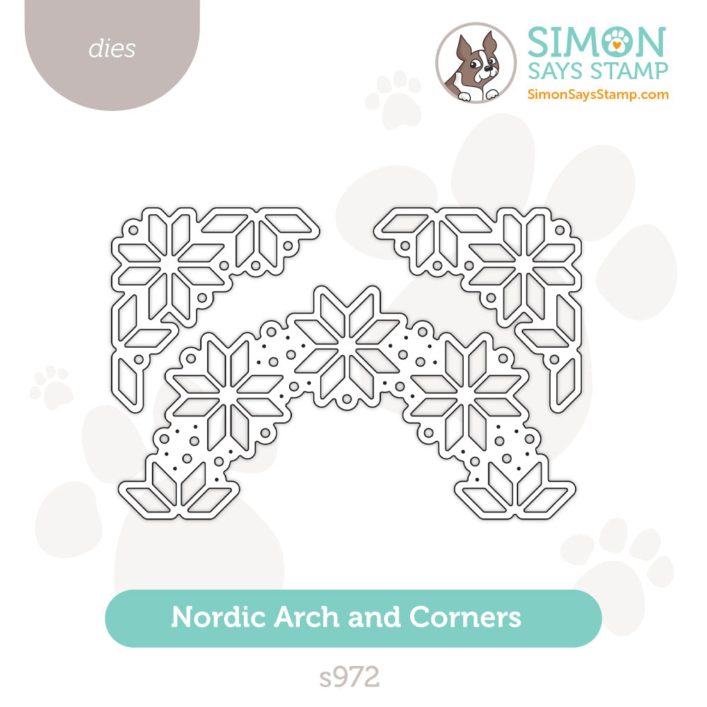 Simon Says Stamp Nordic Arch and Corners Wafer Dies s972 DieCember