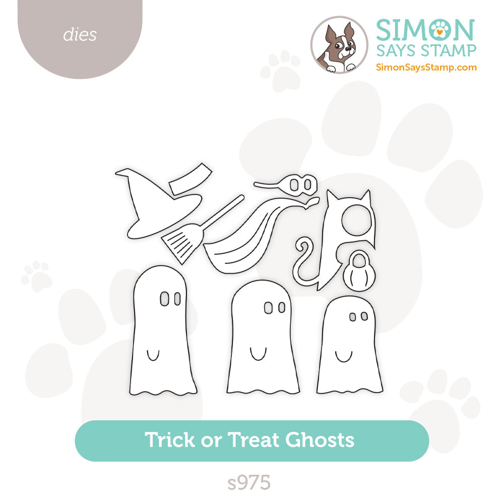 Simon Says Stamp Trick Or Treat Ghosts Wafer Dies s975 Sweet Wishes Sweet Wishes