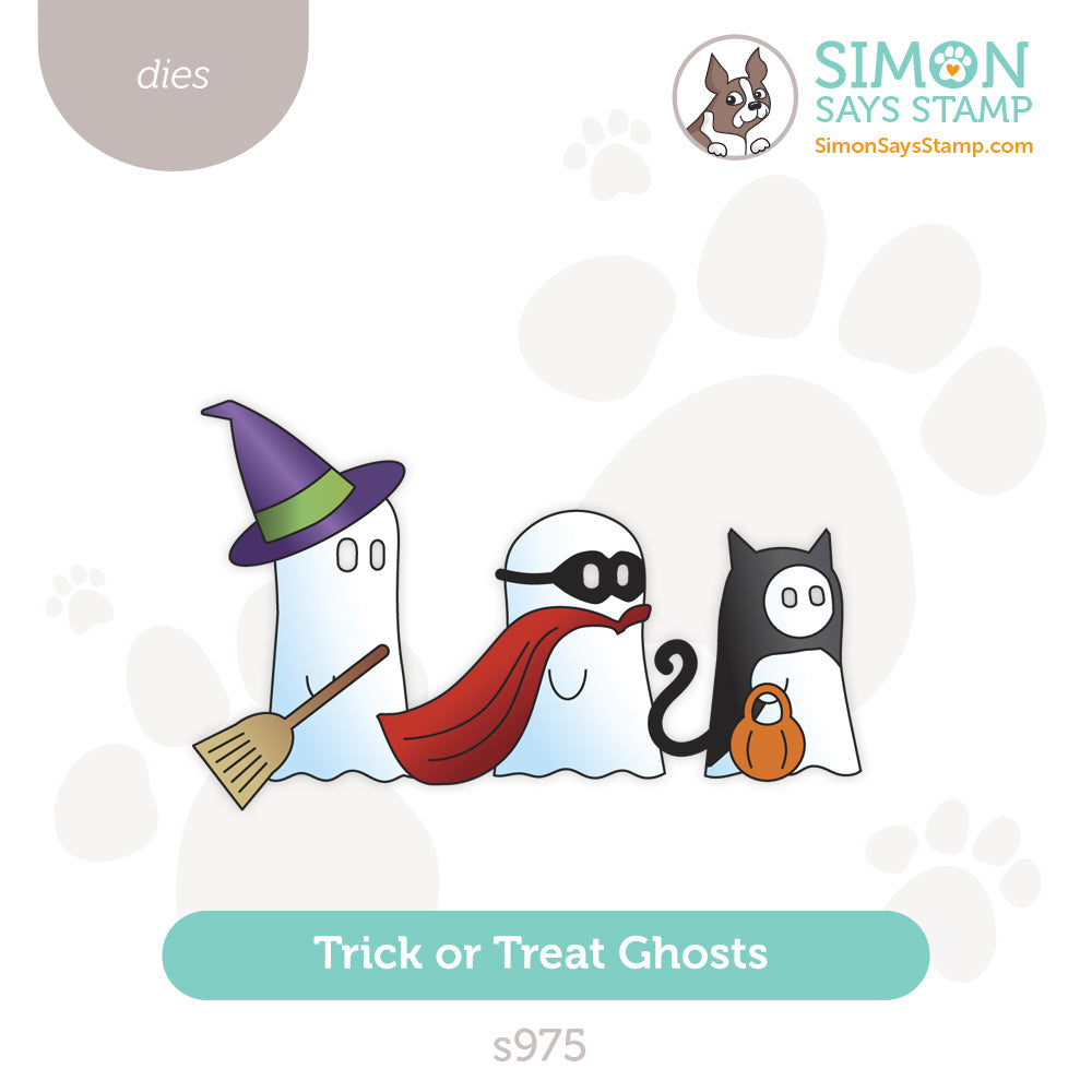 Simon Says Stamp Trick Or Treat Ghosts Wafer Dies s975 Sweet Wishes Sweet Wishes