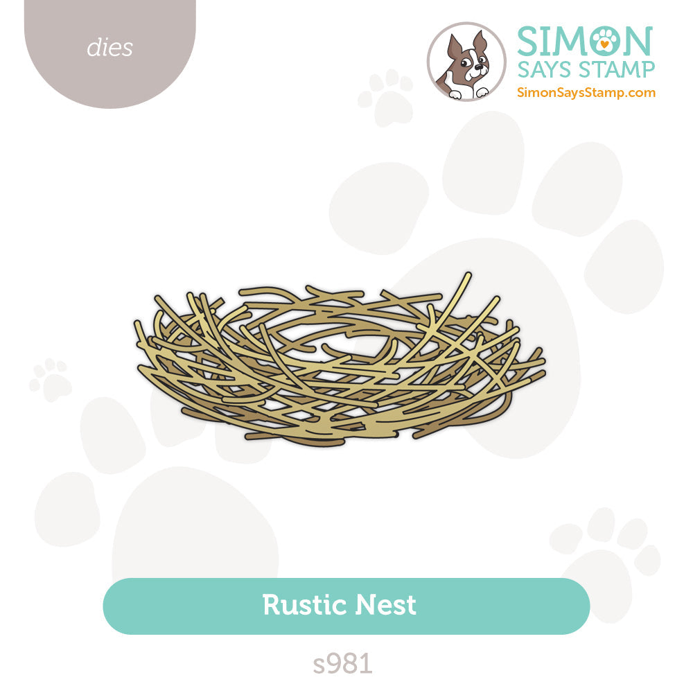 Simon Says Stamp Rustic Nest Wafer Dies s981 DieCember