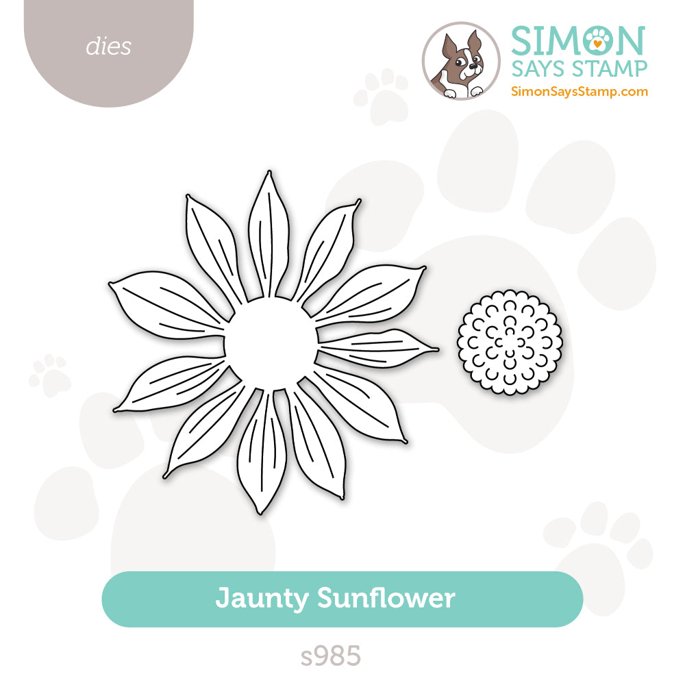 Simon Says Stamp Jaunty Sunflower Wafer Dies s985 Friend Like You