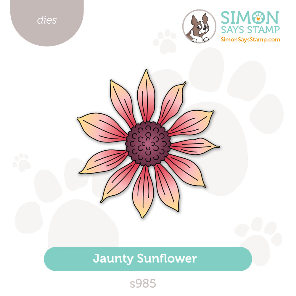 Simon Says Stamp Jaunty Sunflower Wafer Dies s985 Friend Like You