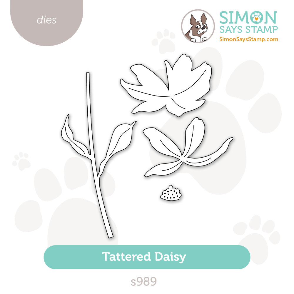 Simon Says Stamp Tattered Daisy Wafer Die s989 Moments in Time