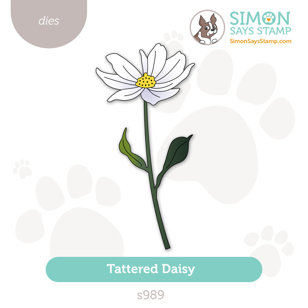 Simon Says Stamp Tattered Daisy Wafer Die s989 Moments in Time