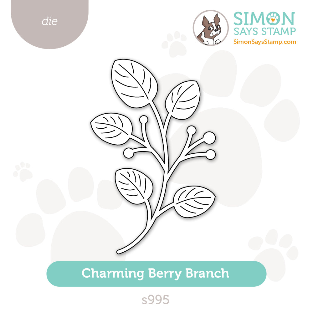 Simon Says Stamp Charming Berry Branch Wafer Die s995 Sugar And Spice