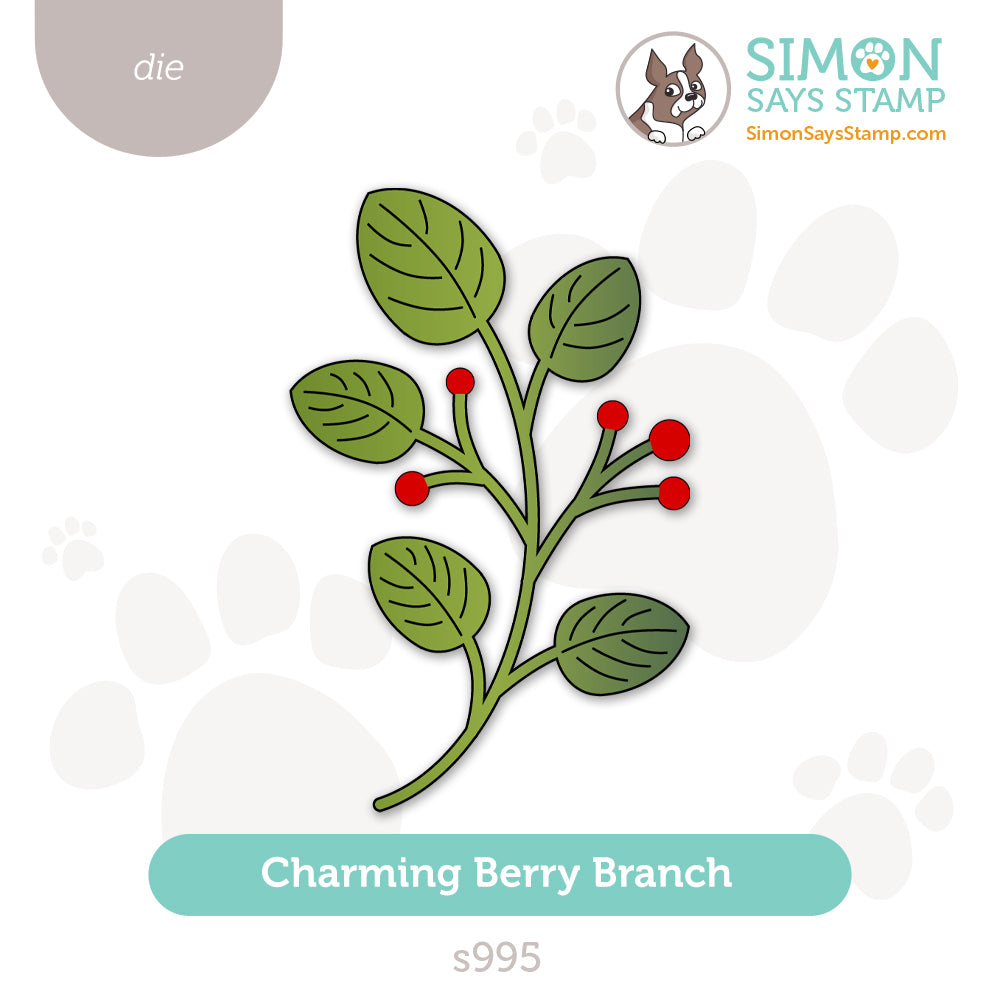 Simon Says Stamp Charming Berry Branch Wafer Die s995 Sugar And Spice