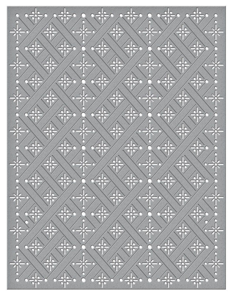 S5-597 Spellbinders Stitched Starry Argyle Etched