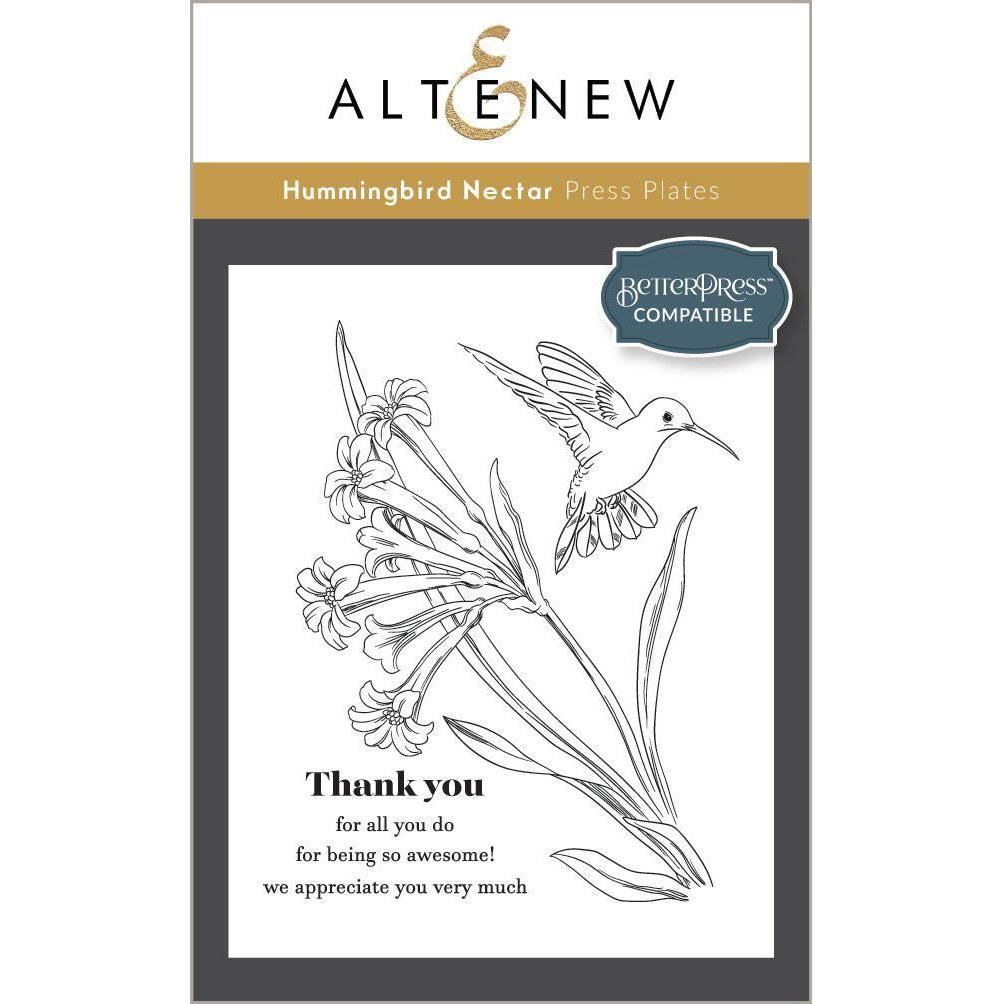 Altenew Hummingbird Nectar Press Plate alt8483