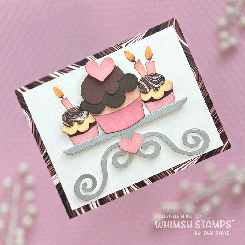 Whimsy Stamps Chocolate Caramel Coffee 6x6 Paper Pack wsdp04a swirls