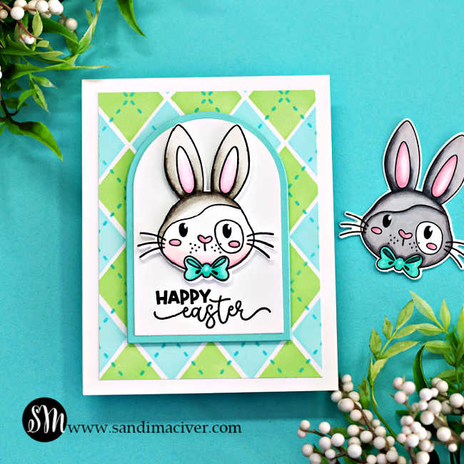 Simon Says Stamps and Dies Ear-Resistibly Cute set944ec Rain or Shine Easter Card | color-code:ALT07