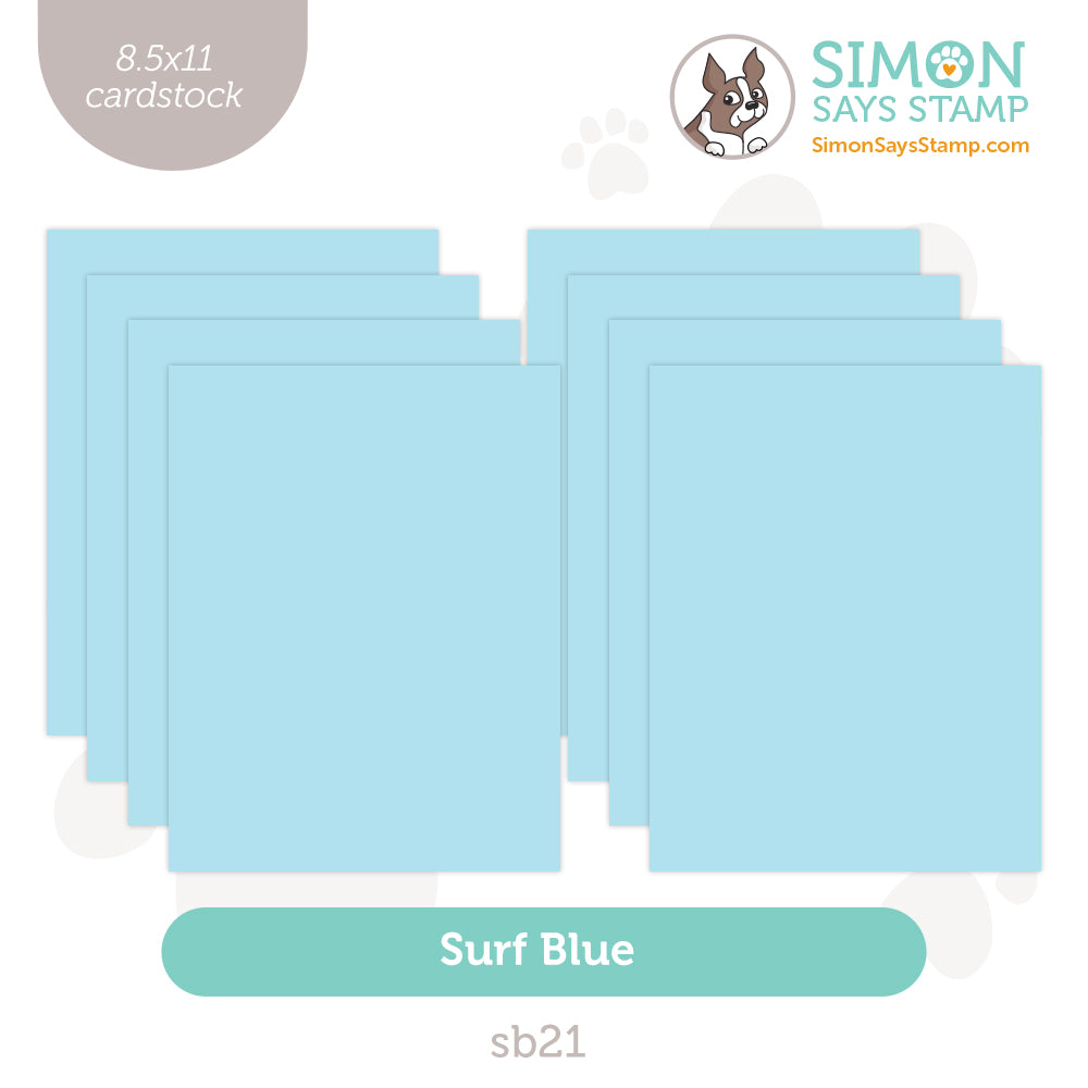 Simon Says Stamp Cardstock 100lb Surf Blue SB21