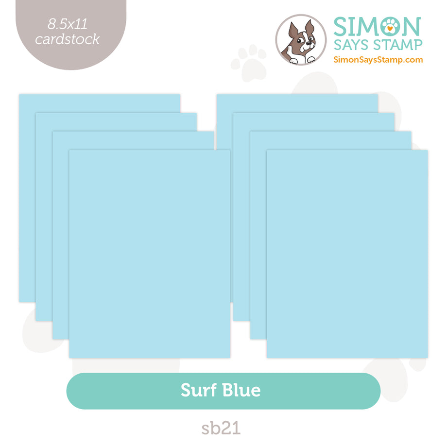 Simon Says Stamp Cardstock 100lb Surf Blue SB21