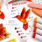 Simon Says Stamp! Simon Says Stamp LAYERED HUMMINGBIRD Wafer Dies s787 Color Tutorial | color-code:ALT02