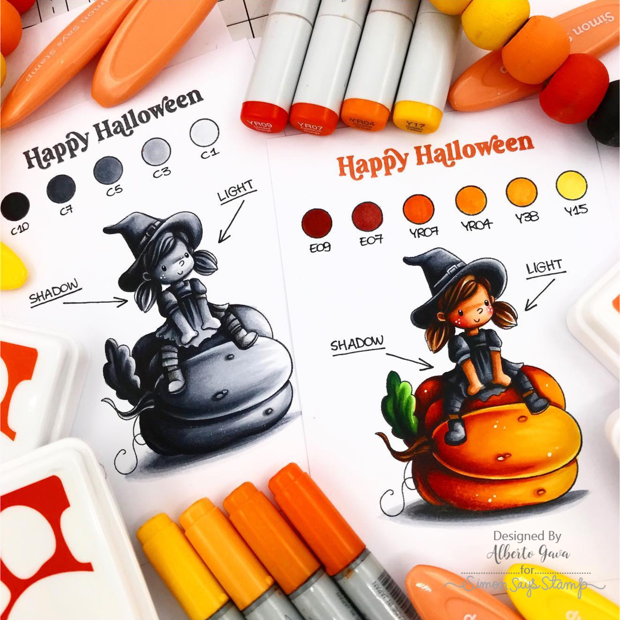 Simon Says Clear Stamps Hocus Pocus sss202722c Stamptember Halloween Coloring | color-code:ALT05