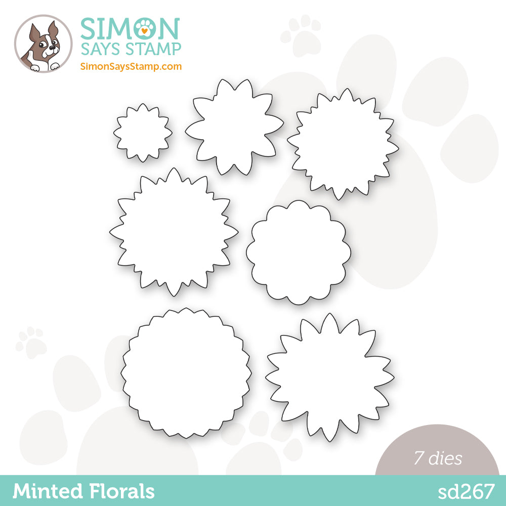 Simon Says Stamp MINTED FLORALS Wafer Dies sd267