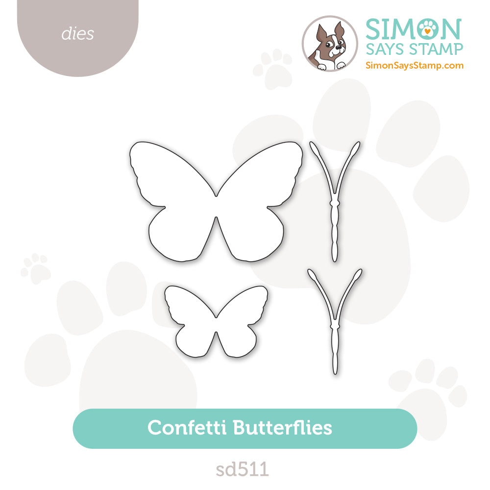 Simon Says Stamp Confetti Butterflies Wafer Dies sd511 Happy Camper