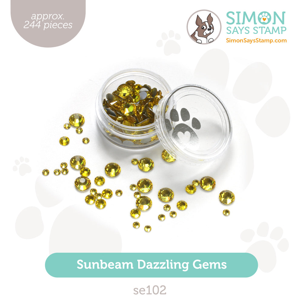 Simon Says Stamp Pawsitively Dazzling Gems Sunbeam se102 Splendor