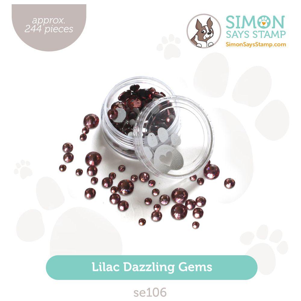 Simon Says Stamp Pawsitively Dazzling Gems Lilac se106 Be Bold
